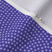 Fibonacci-flower polkadots - light blue on periwinkle