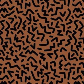 Minimal paper cut trend geometric shapes squares stripes strokes and zigzag abstract memphis retro nursery neutral black rust copper brown