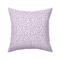 Minimal paper cut trend geometric shapes squares stripes strokes and zigzag abstract memphis retro nursery lilac violet white