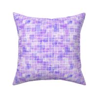 double watercolor squares in purple