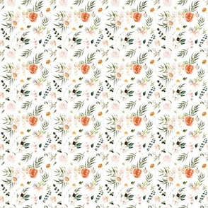 Tiny // Whimsical Floral Garden // White