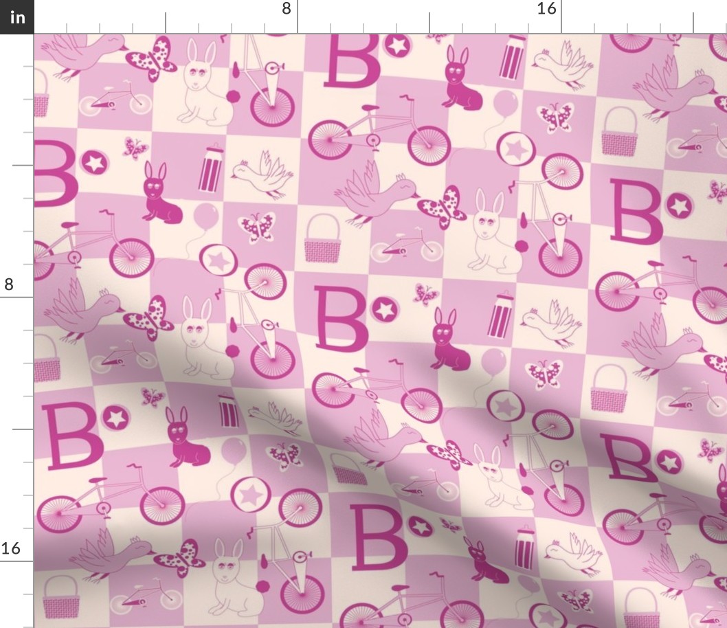 "B is for...Bicycles" (Pink Version)