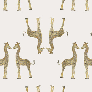 storybook giraffe on cream