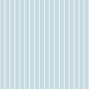 Pinstripes Peaceful Blue Medium