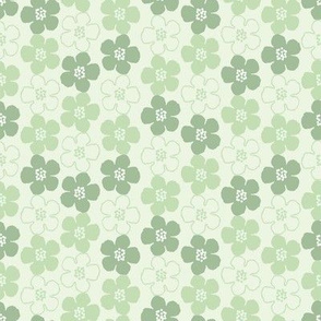 Cherry Blossoms Pretty in Sage Green