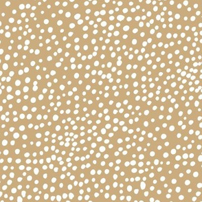 Wild cat cheetah spots boho animal print abstract basic spots and dots in raw ink cheetah dalmatian ginger yellow neutral