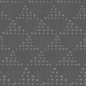 20-04q Boho Triangle Dots Gray grey slate