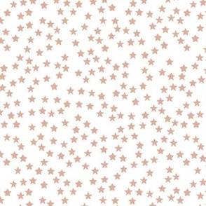 Little sparkly stars romantic boho night basic sky design nursery coral on white