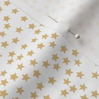 Little sparkly stars romantic boho night basic sky design nursery neutral honey yellow on white
