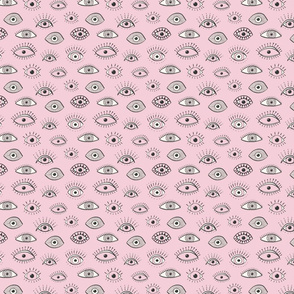 evil eye/light pink/small