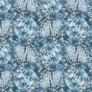 Blue Tie Dye Swirls medium