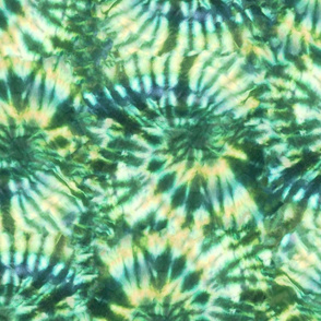 Green Tie Dye Swirls