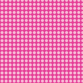 Bright Pink with Light Pink Dots