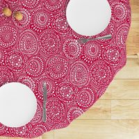 Paper Cutout Circles - Red