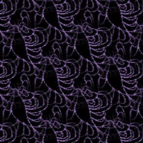 WDLD1 - Abstract Woodland Texture in Purple and Black