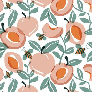 Just Peachy - Summer Fruit and Bees Regular Scale