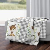 Baby Beaver Pillow Front - Fat Quarter size