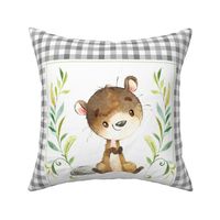 Baby Beaver Pillow Front - Fat Quarter size