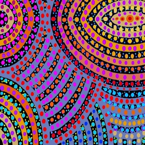 Tribal Circles Dots - Large Scale