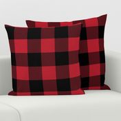 (3" scale) Black and red plaid - C20BS