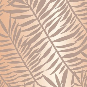 Palm frond tiger stripes on light gradient