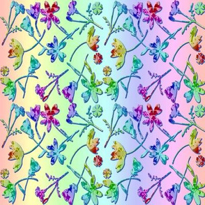 Papercut Rainbow Flowers Napkin