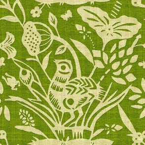 Papercut Garden (green)