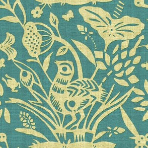 Papercut Garden (Turquoise)