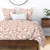 Orchard - Botanical Leaves Blush Pink Large Scale