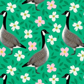 Flying Birds Geese Animal Mustard Midcentury Modern Whimsical Art Goose Autumn Print Custom Table Linens by Spoonflower Cotton Sateen Table Runner 108
