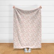 Finley - Boho Girl Floral Silhouette Blush Pink Regular Scale