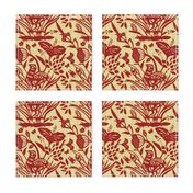 Papercut Garden (red) inv