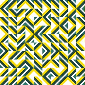 zigzag yellow-white-green