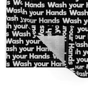 wash your hands on black small