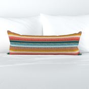(extra small scale) serape southwest stripes - teal -  C20BS