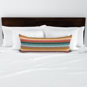 (extra small scale) serape southwest stripes - teal -  C20BS