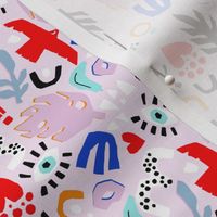 Cutout style abstract pattern 