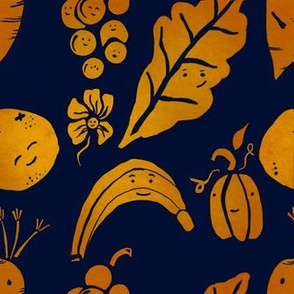 Golden Fruits Papercut