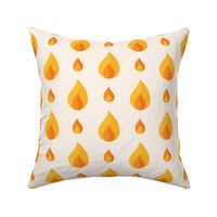 Geometric Pattern: Flame: Light Yellow