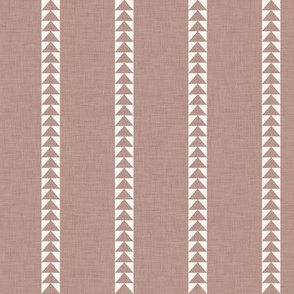 Arrow Stripe in Rose Brown