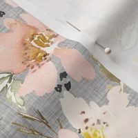 Willow Flowers // Gray Linen