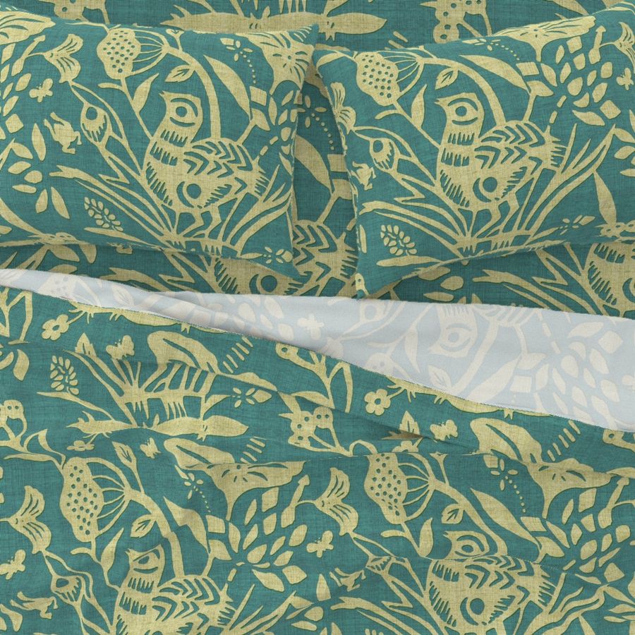 Papercut Garden (turquoise) Jumbo