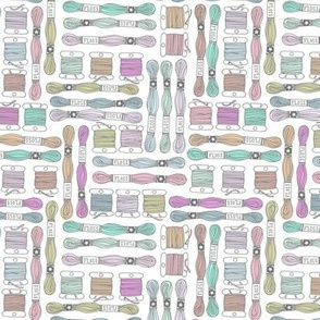 embroidery floss - small scale pastel colors