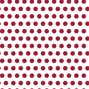 Red dots / white 