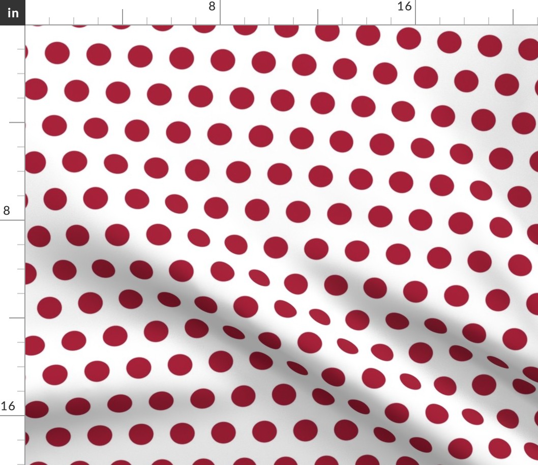 Red dots / white 