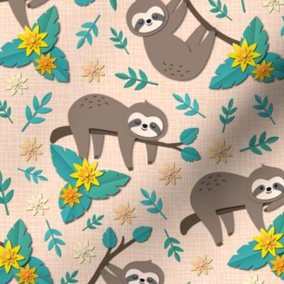 sloth papercut small