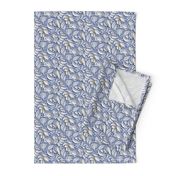 papercut floral blue and white by rysunki_malunki