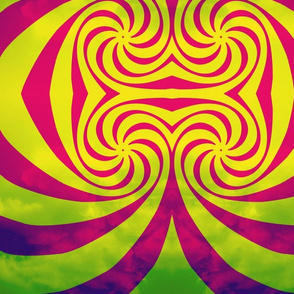  Psychedelic -- pink purple green yellow