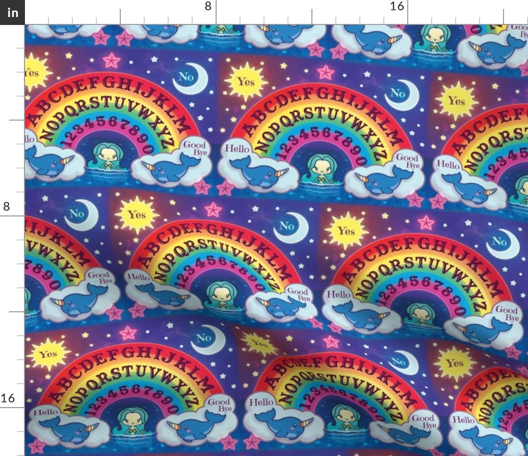 Rainbow Mermaid Spirit Board Brick Pattern