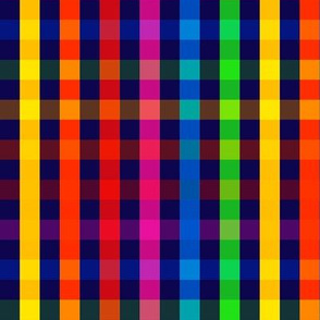 Rainbow Plaid Dark